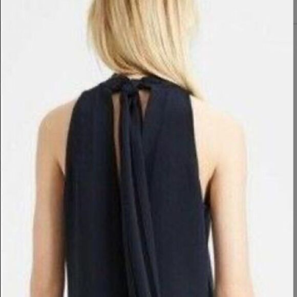 Theory Clean Halter Day Dress in Black - Picture 6 of 7